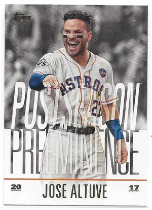 2018 Topps Update Postseason Preeminence #PO-22 Jose Altuve