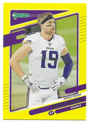 2021 Donruss Press Proof Yellow #126 Adam Thielen