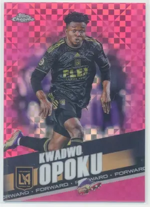 2022 Topps Chrome MLS - Kwadwo Opoku #75 Pink X-Fractor Parallel