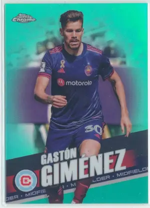 2022 Topps Chrome MLS - Gaston Gimenez #82 Aqua Refractor Parallel 146/299