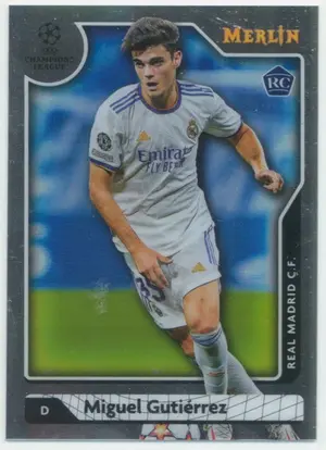 2021-22 Topps Merlin Collection Chrome UCL - Miguel Gutierrez #15 Rookie