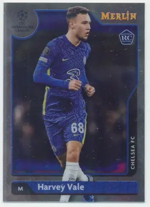 2021-22 Topps Merlin Collection Chrome UCL - Harvey Vale #58 Rookie