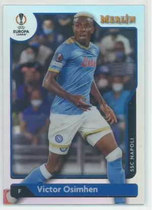 2021-22 Topps Merlin Collection Chrome UCL - Victor Osimhen #84 Refractor Parallel