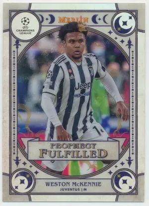2021-22 Topps Merlin Collection Chrome UCL - Weston McKennie #PF-14 Prophecy Fulfilled