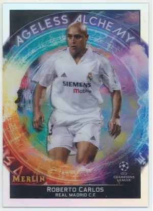 2021-22 Topps Merlin Collection Chrome UCL - Roberto Carlos #AA-4 Ageless Alchemy