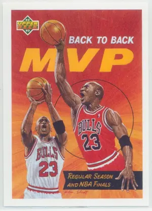 1992-93 Upper Deck - Michael Jordan #67 Back to Back MVP