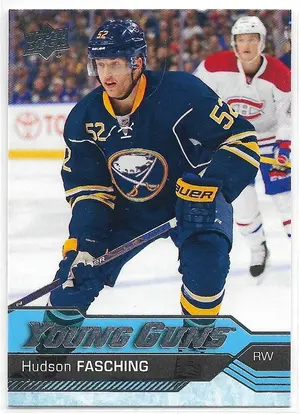 2016-17 Upper Deck #242 Hudson Fasching RC (Young Guns)