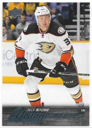 2015-16 Upper Deck #496 Nick Ritchie RC (Young Guns)