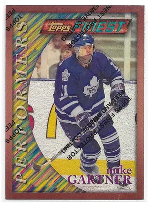 1995-96 Finest Refractors #8 Mike Gartner (Bronze, Performers)