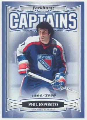 2006-07 PARKHURST - PHIL ESPOSITO #196 CAPTAINS 1896/3999