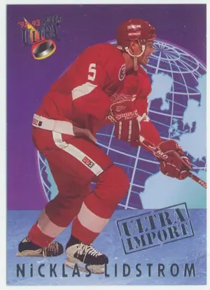 1992-93 FLEER ULTRA - NICKLAS LIDSTROM #13 ULTRA IMPORT