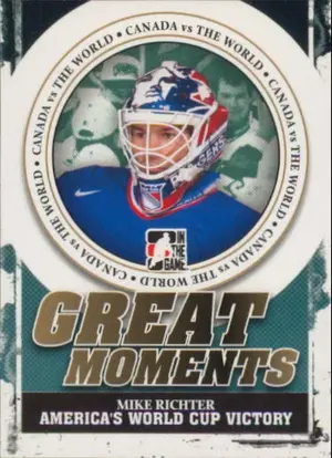2011-12 CANADA VS THE WORLD - MIKE RICHTER #GM-10 GREAT MOMENTS