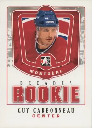 2010-11 DECADES 1980s - GUY CARBONNEAU #DR-15 DECADES ROOKIE