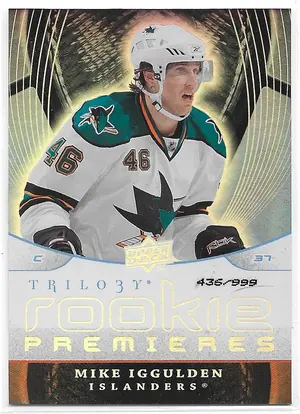 2008-09 Trilogy #123 Mike Iggulden RC (436/999)