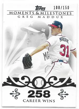 2008 Topps Moments & Milestones #8 Greg Maddux (108/150)