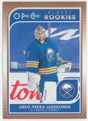 2021-22 UPPER DECK - UKKO-PEKKA LUUKKONEN #R-16 O-PEE-CHEE GLOSSY ROOKIES BRONZE
