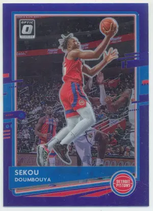 2020-21 Panini Donruss Optic - Sekou Doumbouya #19 Purple Prizm Parallel