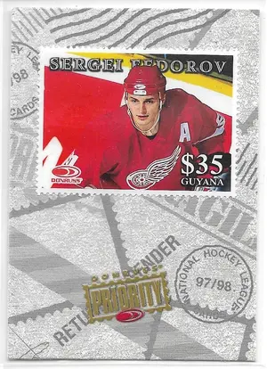 1997-98 Donruss Priority Stamps #NNO Sergei Fedorov