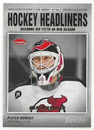 2006-07 Fleer Hockey Headliners #HL23 Martin Brodeur