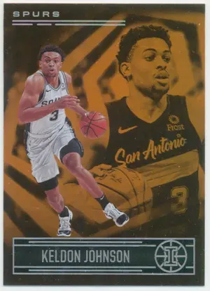 2020-21 Panini Illusions - Keldon Johnson #6 Trophy Collection Orange Parallel