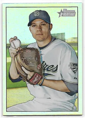 2007 Bowman Heritage Rainbow Foil #182 Jake Peavy (No Signature)