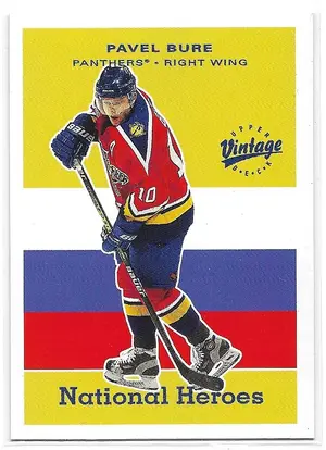 2000-01 UD Vintage National Heroes #NH12 Pavel Bure