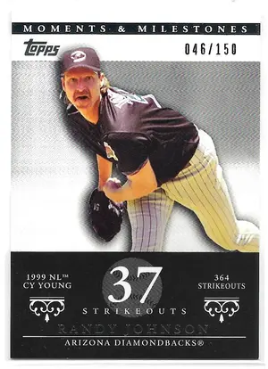 2007 Topps Moments & Milestones #55 Randy Johnson (046/150)