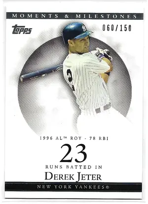 2007 Topps Moments & Milestones #82 Derek Jeter (060/150)