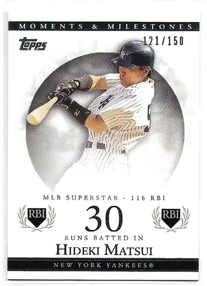 2007 Topps Moments & Milestones #97 Hideki Matsui (121/150)