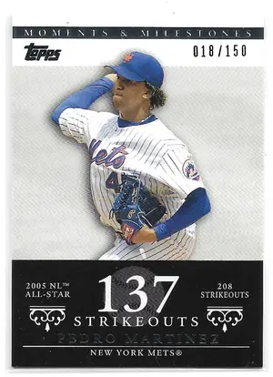 2007 Topps Moments & Milestones #142 Pedro Martinez (018/150)