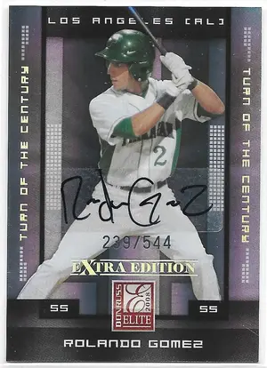2008 Donruss Elite Extra Edition Signature Turn of the Century #82 Rolando Gomez (239/544)