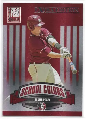 2008 Donruss Elite Extra Edition School Colors #SC-3 Buster Posey (0169/1500)