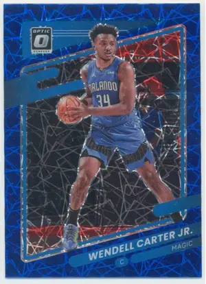 2021-22 Panini Donruss Optic - Wendell Carter Jr. #24 Blue Velocity Prizm Parallel