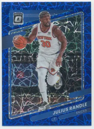 2021-22 Panini Donruss Optic - Julius Randle #100 Blue Velocity Prizm Parallel