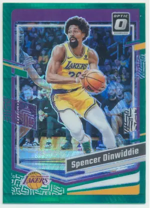 2023-24 Panini Donruss Optic - Spencer Dinwiddie #108 Green Hyper Prizm Parallel