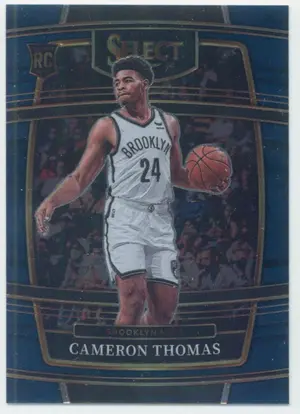 2021-22 Panini Select - Cameron Thomas #21 RC Concourse Blue Parallel