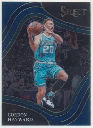 2021-22 Panini Select - Gordon Hayward #204 Courtside Blue Parallel