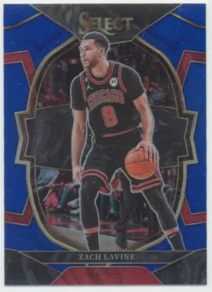 2022-23 Panini Select - Zach Lavine #34 Concourse Blue Prizm Parallel