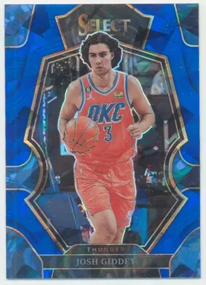 2022-23 Panini Select - Josh Giddey #160 Premier Level Cracked Ice Prizm Parallel