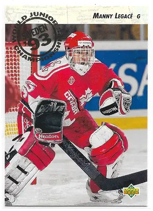 1992-93 Upper Deck #585 Manny Legace RC