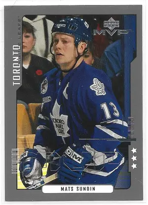 2000-01 MVP Third Star #167 Mats Sundin