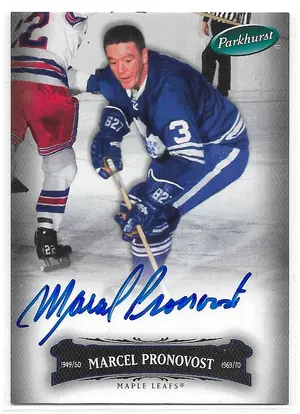 2006-07 Parkhurst Autographs #102 Marcel Pronovost