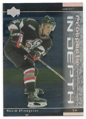2000-01 Upper Deck Prospects In Depth #P2 Maxim Afinogenov