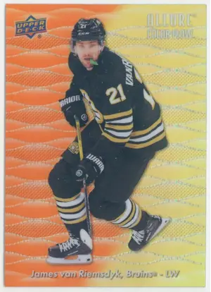 2023-24 ALLURE - JAMES VAN RIEMSDYK #CF-12 COLOR FLOW ORANGE/YELLOW