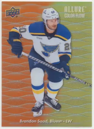 2023-24 ALLURE - BRANDON SAAD #CF-30 COLOR FLOW ORANGE/YELLOW