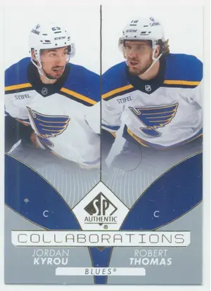 2022-23 SP AUTHENTIC - JORDAN KYROU/ROBERT THOMAS #C-22 COLLABORATIONS