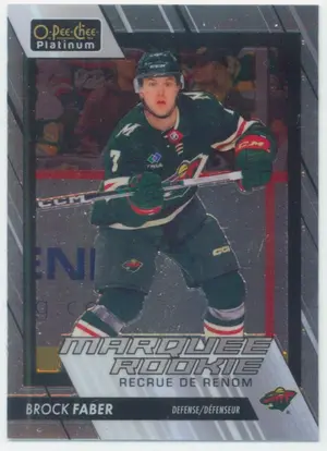 2023-24 O-PEE-CHEE PLATINUM - BROCK FABER #260 MARQUEE ROOKIE