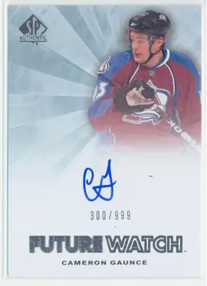 2011-12 SP AUTHENTIC - CAMERON GAUNCE #258 FUTURE WATCH 300/999
