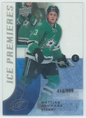 2015-16 UPPER DECK ICE - MATTIAS JANMARK #164 ICE PREMIERES 416/999