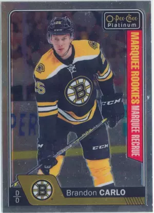 2016-17 O-PEE-CHEE PLATINUM - BRANDON CARLO #163 MARQUEE ROOKIES